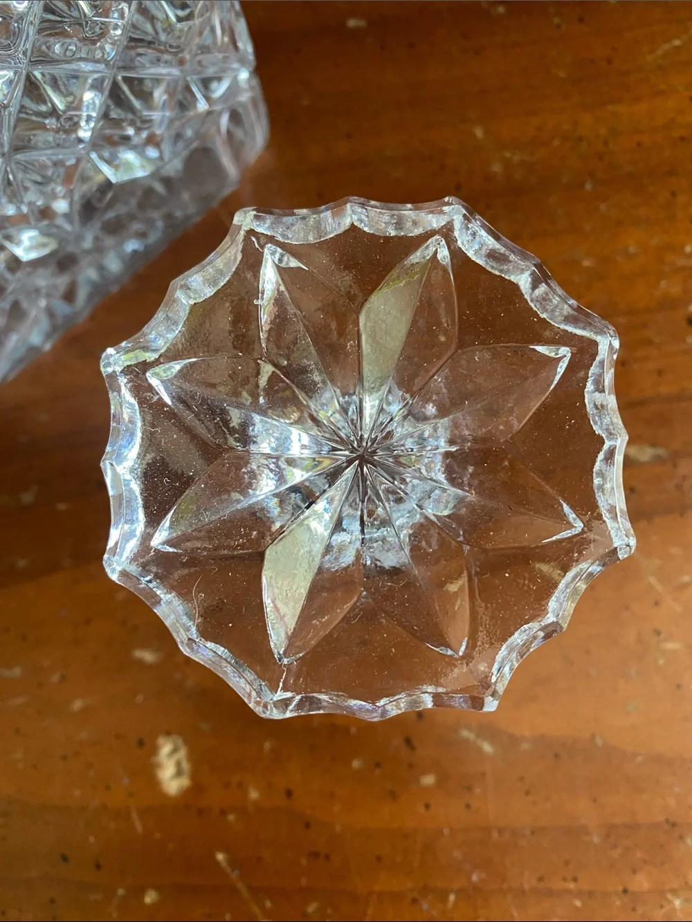 Vintage Square-Cut Whiskey Decanter